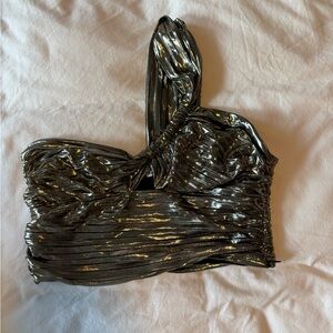 Zara going out silver top